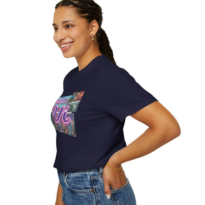 Vice City VI Retro Aesthetic Graphic Tee, Neon Miami Vibes  T-Shirt