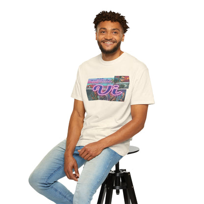 Vice City VI Retro Aesthetic Graphic Tee, Neon Miami Vibes  T-Shirt
