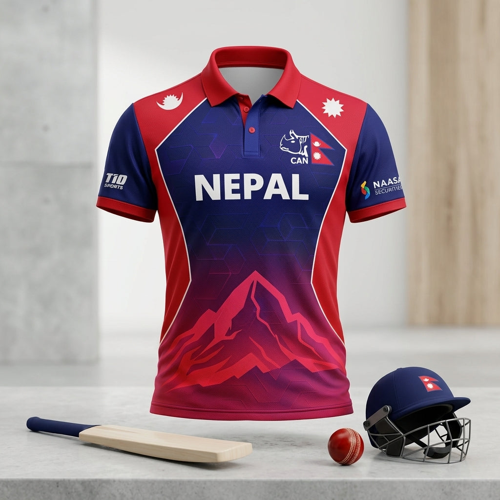 Nepal Cricket Supporters Jersey — Regular Fit