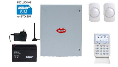Ness D16XCEL 4G Alarm Kit with KPX+ Keypad & Guardall GP15 PIRs | 16-Zone Security System – SKU: NASS-K-9414