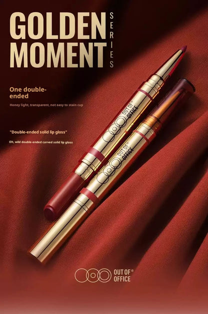 Out of Office 2-in-1 Lip Balm & Lip Liner Duo creamy lipstick