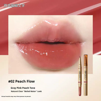 Out of Office 2-in-1 Lip Balm & Lip Liner Duo creamy lipstick