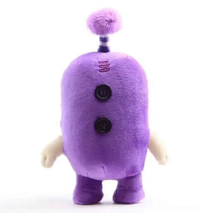 Colorful Furry Square Plushies Antennas Plushies Silent Expressive Mood Plushies 24cm