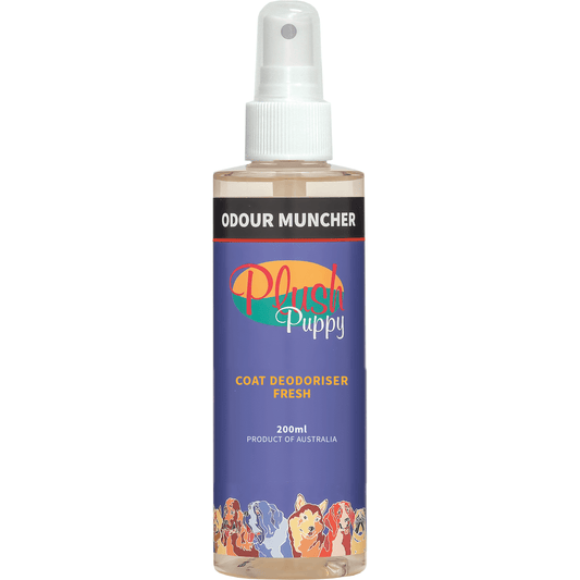 Plush Puppy Odour Muncher coat deodoriser Fresh 200ml spray bottle