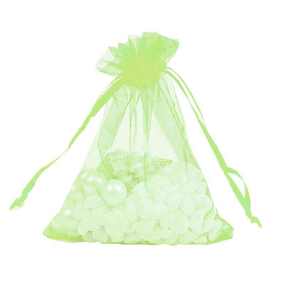 Organza Bag Sheer Bags Jewellery Wedding Candy Packaging Sheer Bags 10*15 cm - Fruit Green