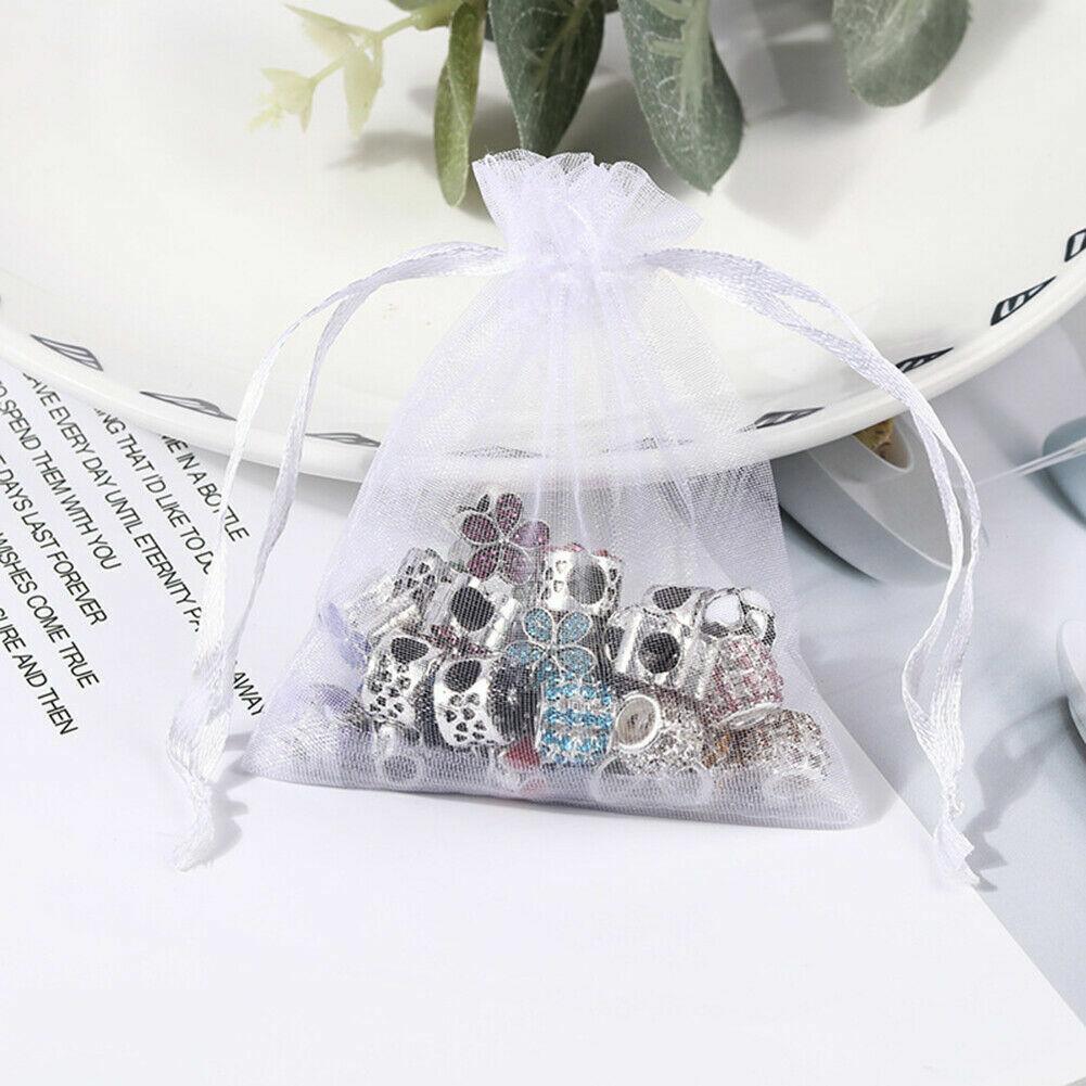 Organza Bag Sheer Bags Jewellery Wedding Candy Packaging Sheer Bags 10*15 cm - Light Blue
