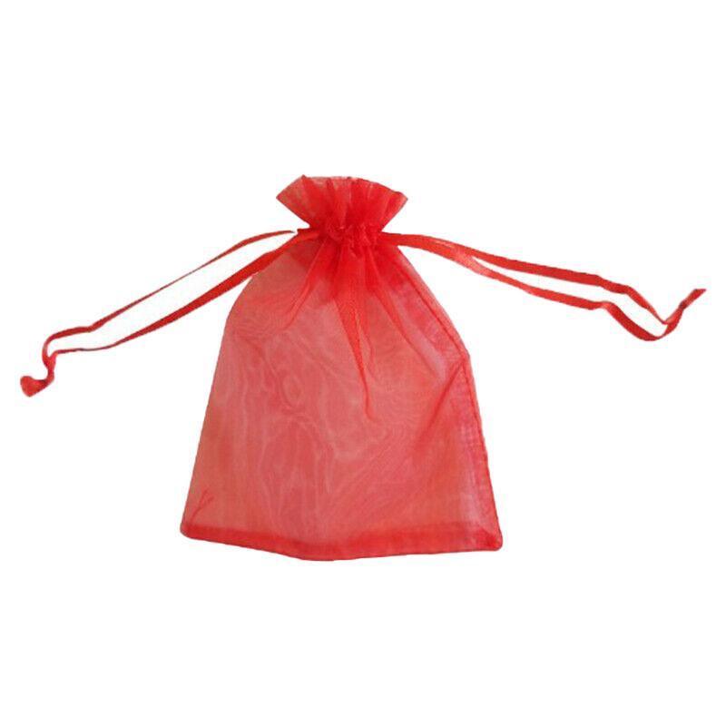 Organza Bag Sheer Bags Jewellery Wedding Candy Packaging Sheer Bags 10*15 cm - Pink