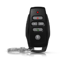 Paradox REM25 Two-Way Wireless Remote Control – Slim Black/white Design, 433MHz | Secure Arm/Disarm, Visual & Audio Feedback