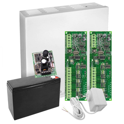 Paradox 16-Zone Powered Bus Expander Kit – PDX-ZX16PWR (2 × ZX8 + KIT1 + PS817)