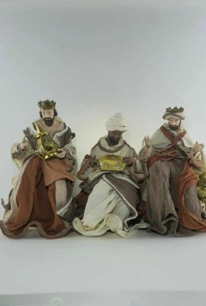 18.75” Christmas decor handmade religious nativity - Handmade Religious Christmas Decor (51 cm)