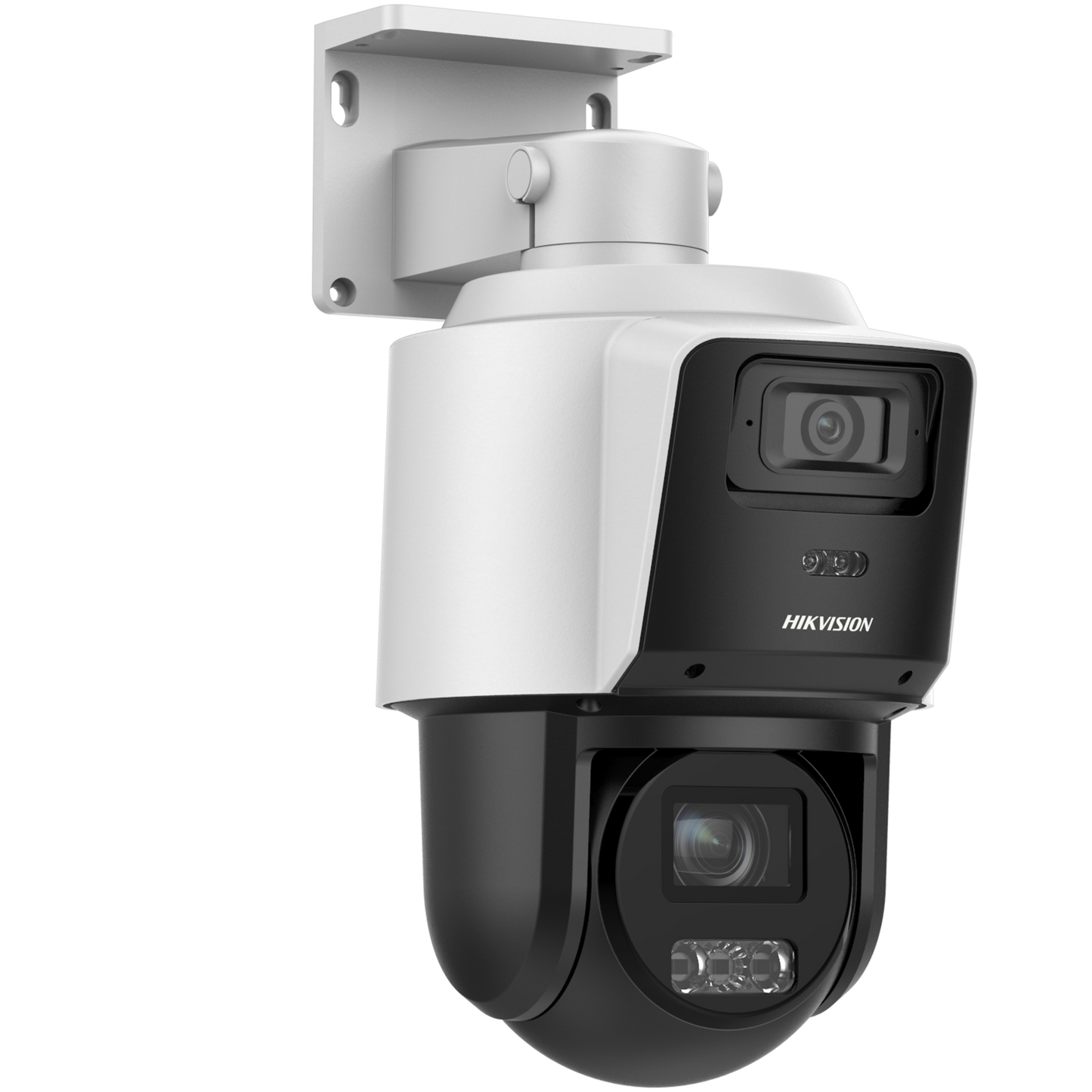 HiLook PTZ-ND4404/SL#AUS TandemVu 4MP+4MP 4X PoE+ PTZ Network Camera with Dual Lens, DarkFighter, Strobe & Audio Alarm
