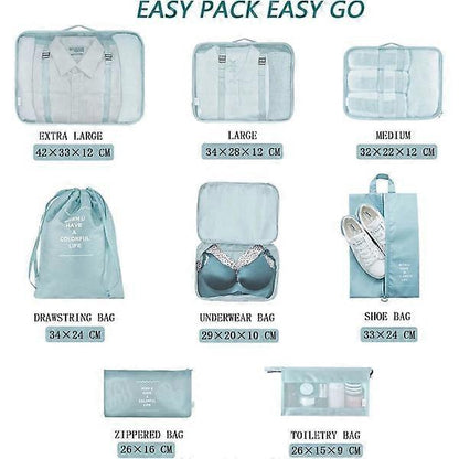 Packing Cubes for Suitcase Waterproof Travel Organizer Bags Set
