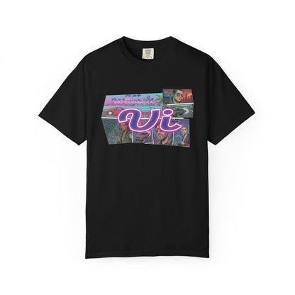 Vice City VI Retro Aesthetic Graphic Tee, Neon Miami Vibes  T-Shirt