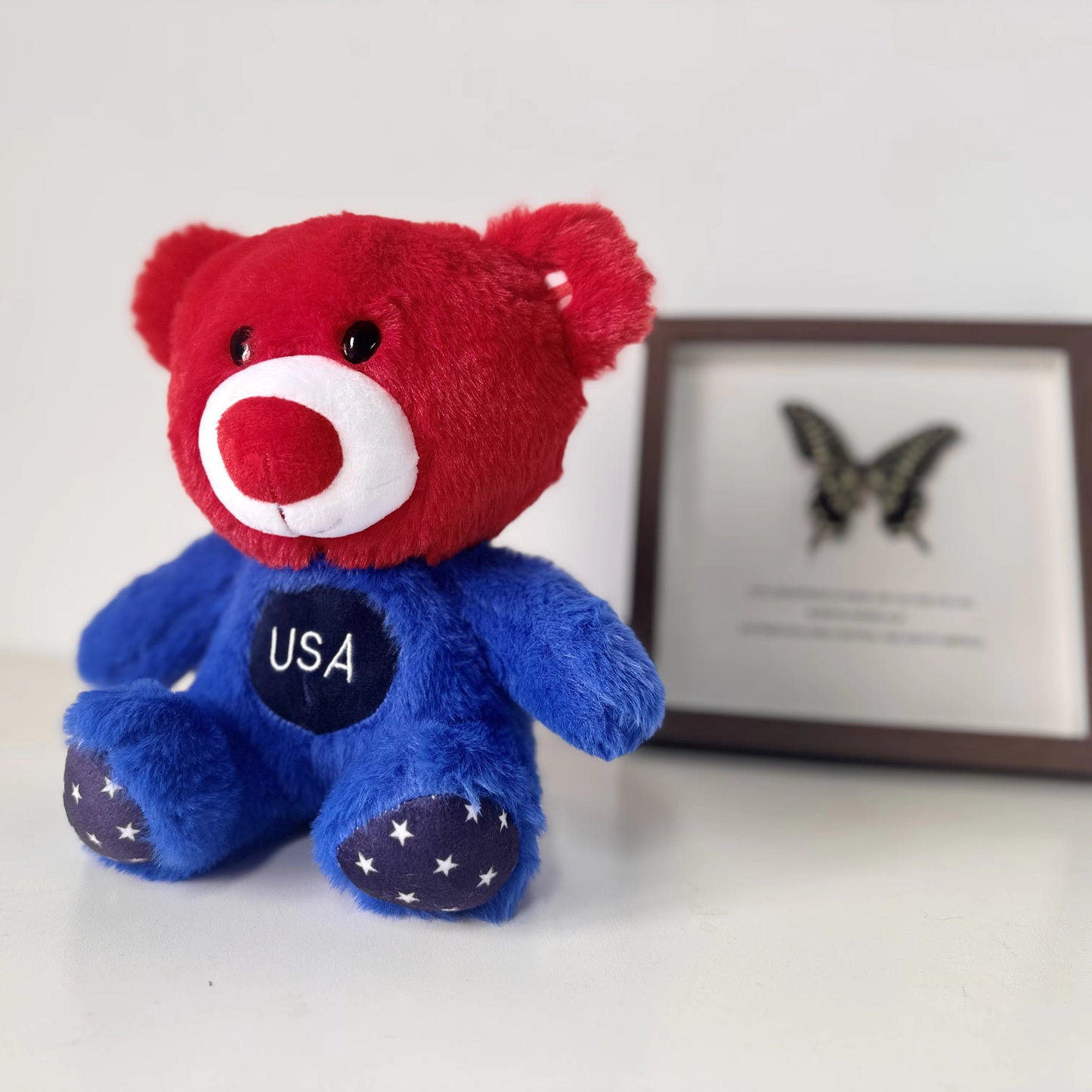 USA Patriotic Signature Bear Plush Toy 24cm  Fiesta Plush American Flag Teddy Collectible