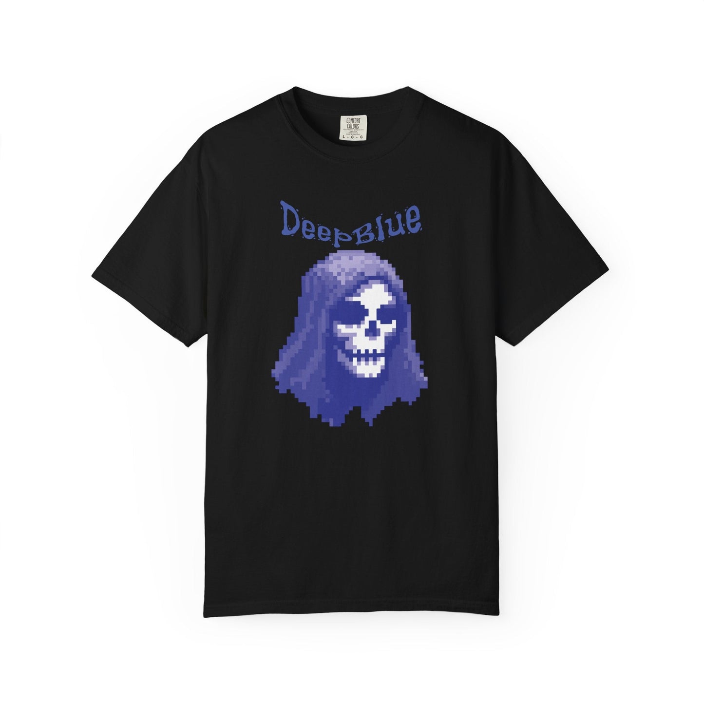 Resynced from the Deep Blue - Pixel Pirate Unisex Graphic Tee | Glitch Art Gamer Shirt By Aprasi
