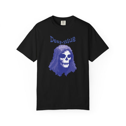 Resynced from the Deep Blue - Pixel Pirate Unisex Graphic Tee | Glitch Art Gamer Shirt By Aprasi