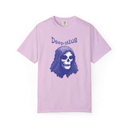 Resynced from the Deep Blue - Pixel Pirate Unisex Graphic Tee | Glitch Art Gamer Shirt By Aprasi