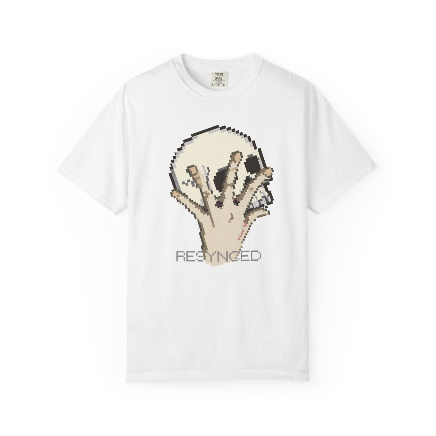 Pixel Hand Tee - Retro Glitch Skull Graphic T-Shirt | Designed by Aprasi