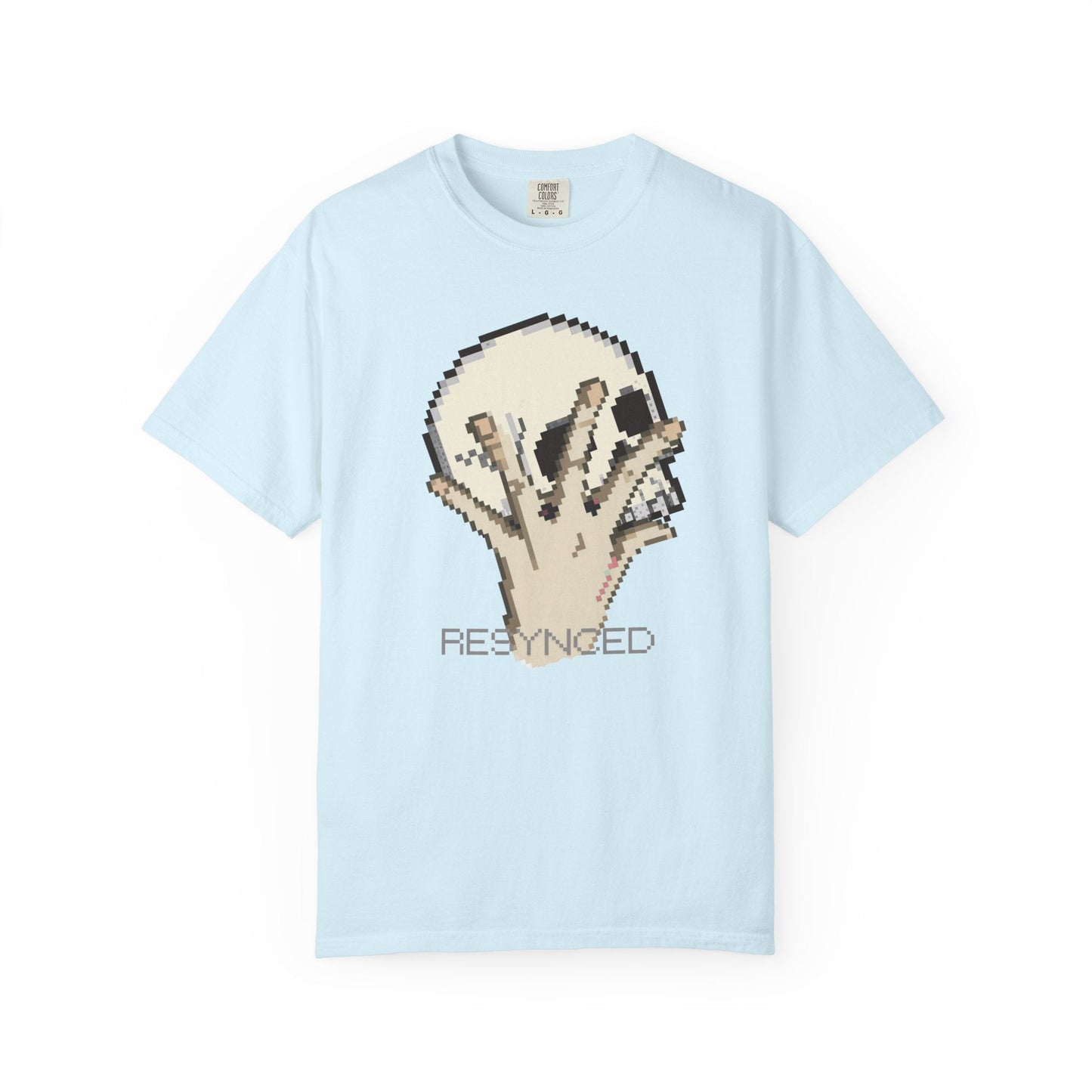 Pixel Hand Tee - Retro Glitch Skull Graphic T-Shirt | Designed by Aprasi