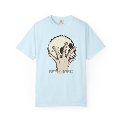 Pixel Hand Tee - Retro Glitch Skull Graphic T-Shirt | Designed by Aprasi
