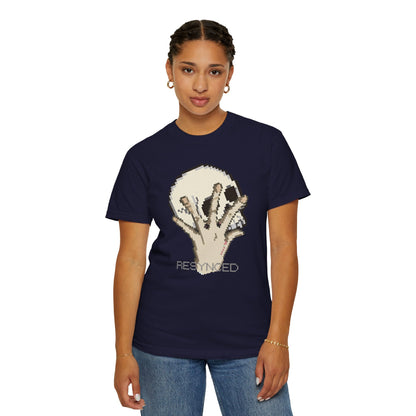 Pixel Hand Tee - Retro Glitch Skull Graphic T-Shirt | Designed by Aprasi