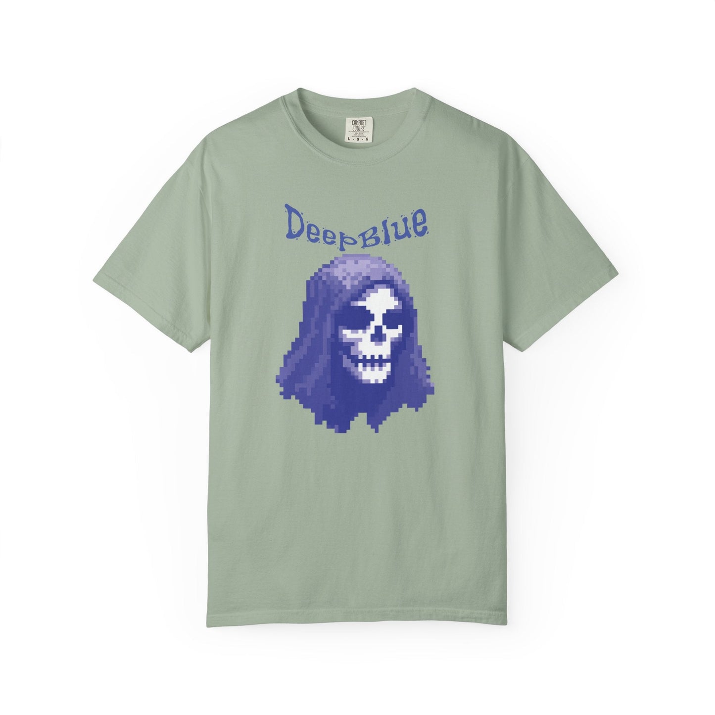 Resynced from the Deep Blue - Pixel Pirate Unisex Graphic Tee | Glitch Art Gamer Shirt By Aprasi