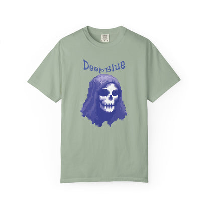Resynced from the Deep Blue - Pixel Pirate Unisex Graphic Tee | Glitch Art Gamer Shirt By Aprasi