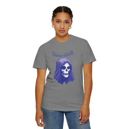 Resynced from the Deep Blue - Pixel Pirate Unisex Graphic Tee | Glitch Art Gamer Shirt By Aprasi