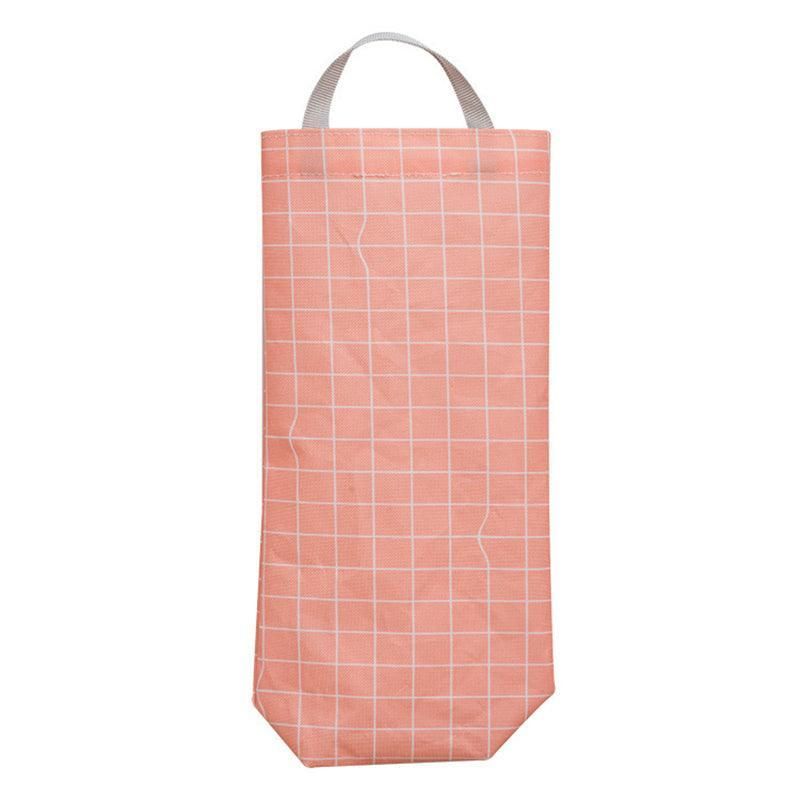 Plastic Bag Bags Hanger Organizer Storage Kitchen Trash Garbage Dispenser Holder - Red