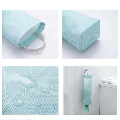 Plastic Bag Bags Hanger Organizer Storage Kitchen Trash Garbage Dispenser Holder - Red