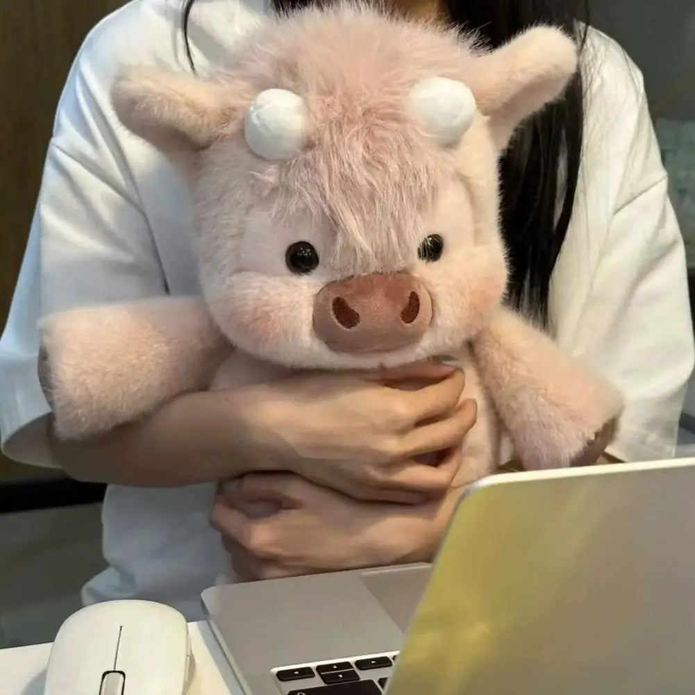 Reversible 45cm Cute Cow Plush - Soft Pig Cow Stuffed Plush Toy for Kids & Adults