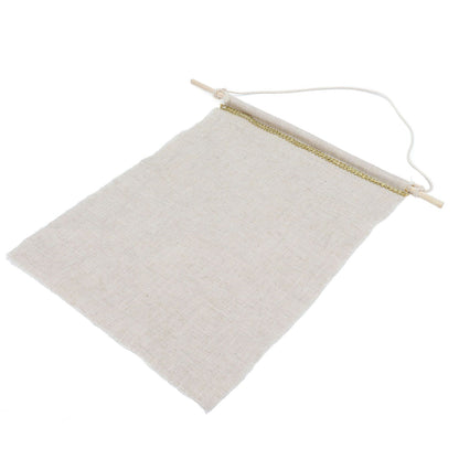Pockets Cotton Linen Wall Hanging Earrings Storage Bags Multifunctional Home Decor Hanging BagS
