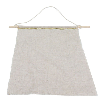 Pockets Cotton Linen Wall Hanging Earrings Storage Bags Multifunctional Home Decor Hanging BagS