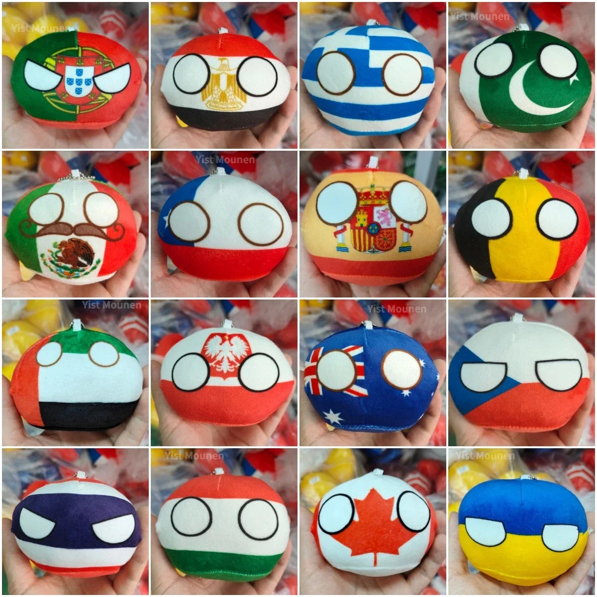 Countryball Plush Flag Plushes Polandball Stuffed Plushies Football Festival Plushies