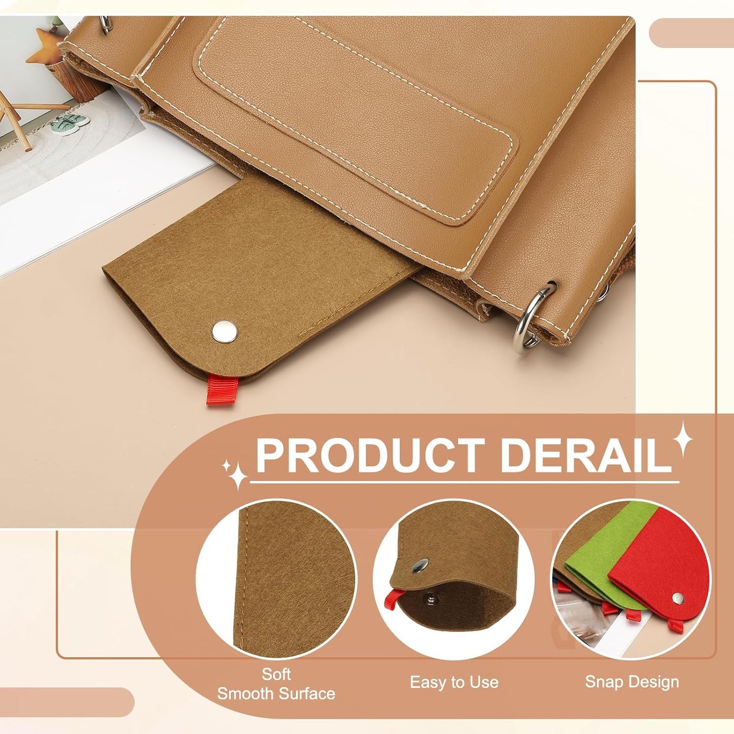 Portable Felt Glasses Case, Soft Slip-in Pouch Case, Ear Hanging Eyeglasses Bag Sunglasses Storage Pouch