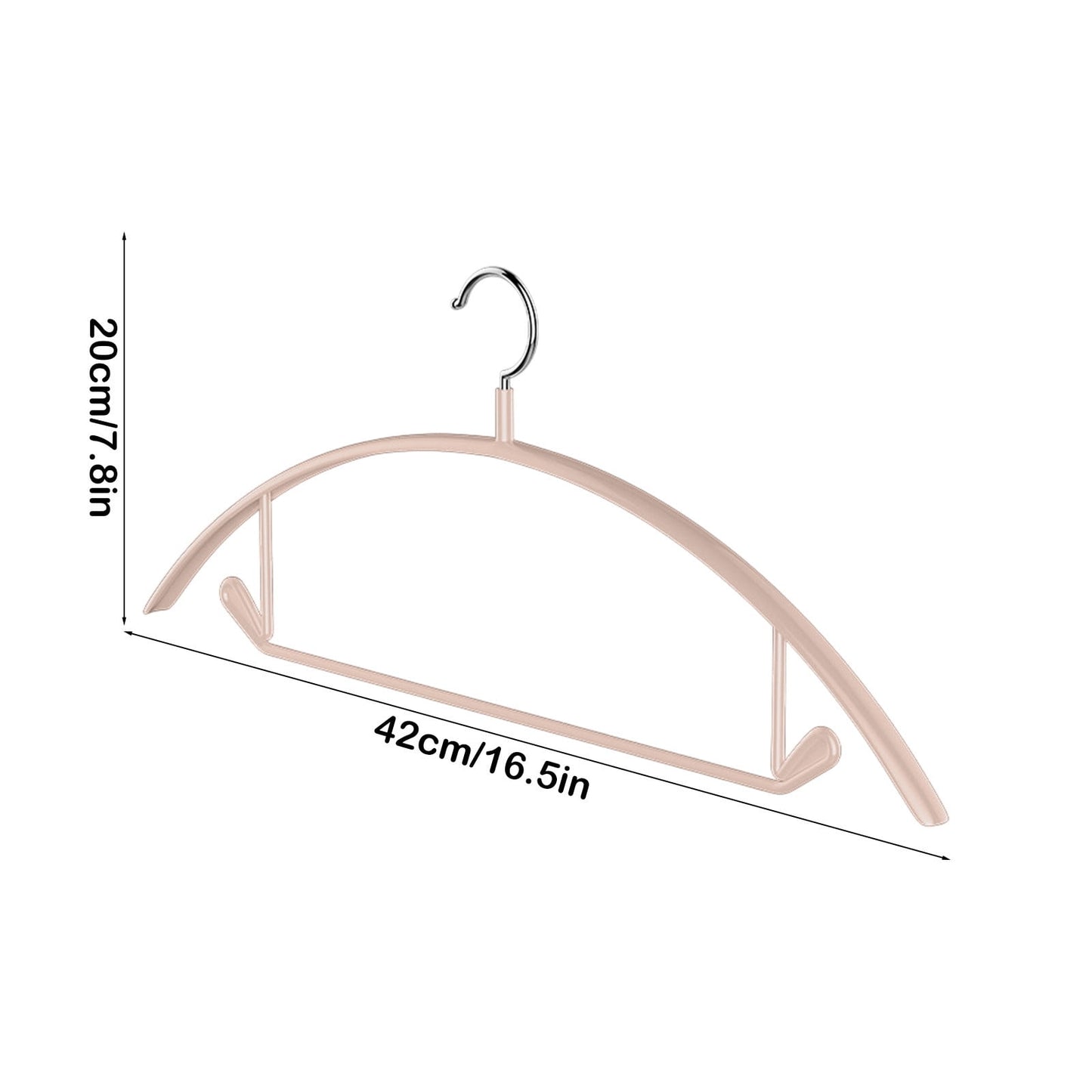 Velvet Space-Saving Non-Slip Hangers, 10-Pack - Assorted Colors