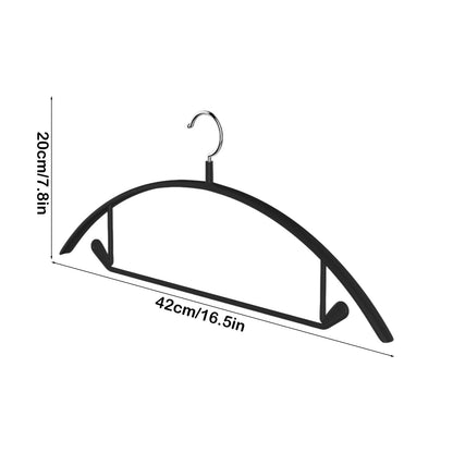 10 Pcs Velvet Non-Slip Clothes Hangers with Chrome Hooks