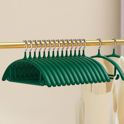 Velvet Non-Slip Space-Saving Hangers - 10 Pack Multi-Color Set
