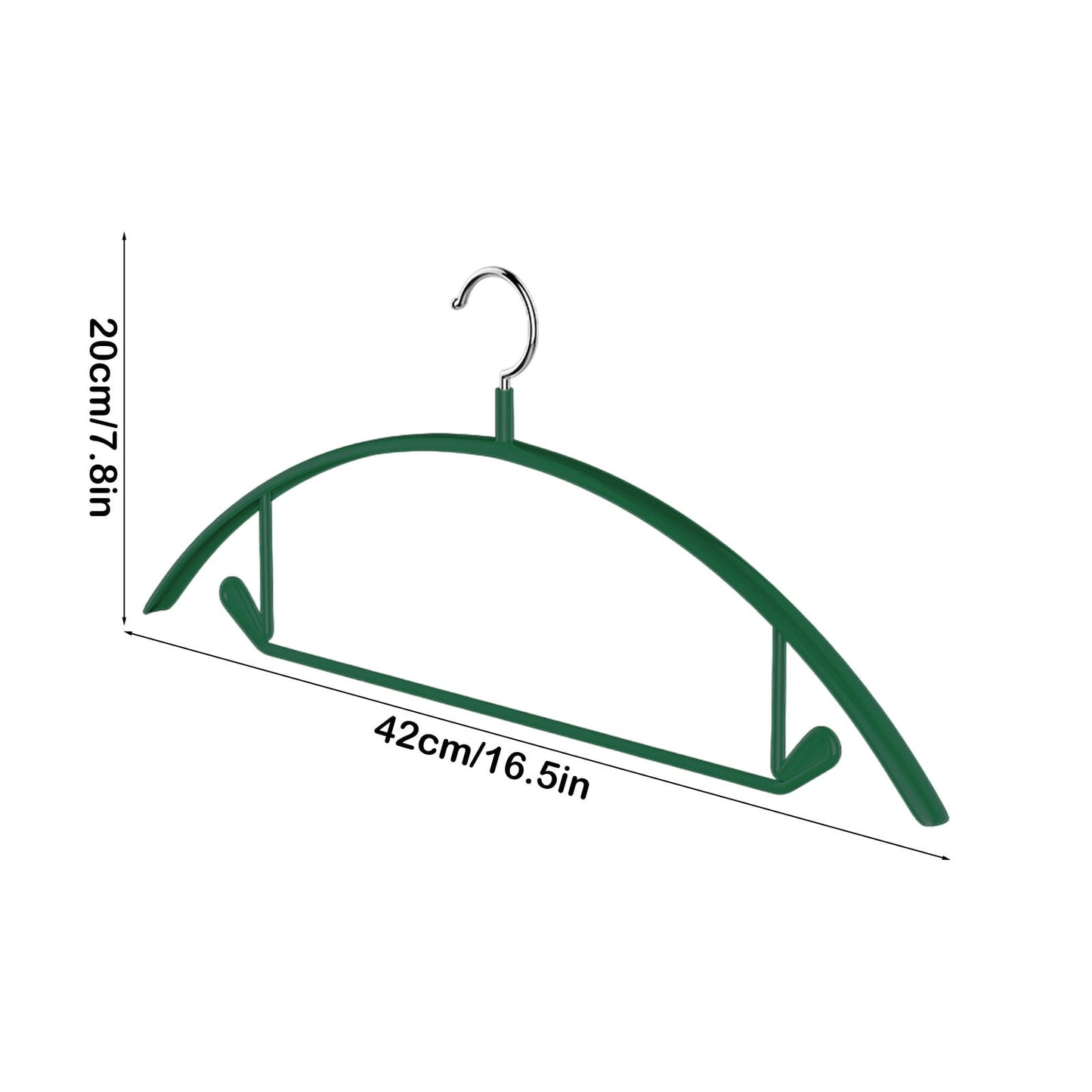 Velvet Non-Slip Space-Saving Hangers - 10 Pack Multi-Color Set