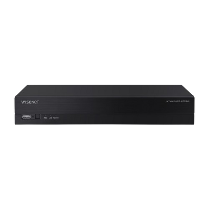 WISENET A Series 2X Camera Kit CT-ARN-410S Hanwha Vision 4CH 8MP H.265 AI NVR CT-ANE-L7012R Hanwha Vision 4MP H.265 NW IR Flateye Camera CCTV Kit