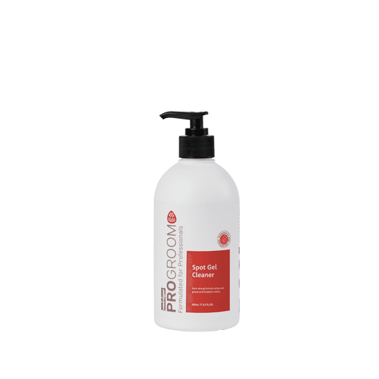 Progroom Spot Gel Cleaner 500ml gel cleaner bottle with black pump