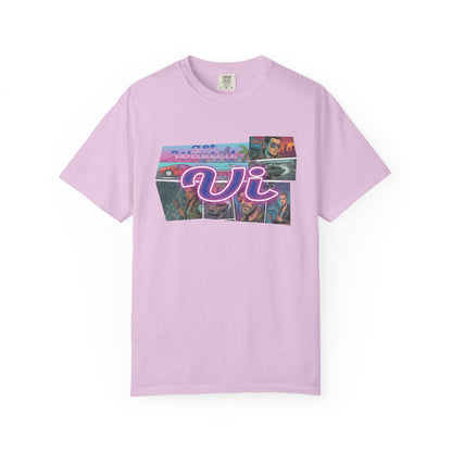Vice City VI Retro Aesthetic Graphic Tee, Neon Miami Vibes  T-Shirt