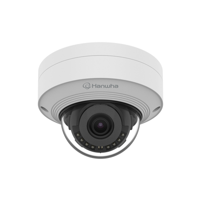 Hanwha Vision Wisenet QNV-C9011R 8MP AI IR Micro Vandal Dome Camera – Ultra-Compact, AI-Powered Surveillance with IK10 & IP66 Protection