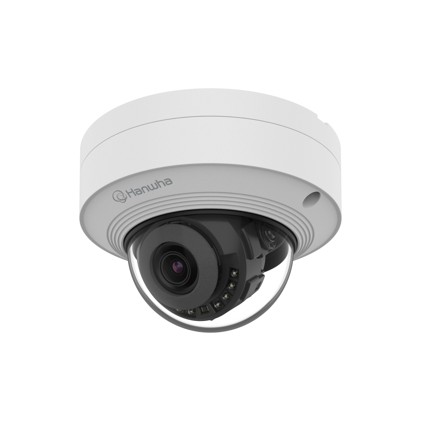 Hanwha Vision Wisenet QNV-C9011R 8MP AI IR Micro Vandal Dome Camera – Ultra-Compact, AI-Powered Surveillance with IK10 & IP66 Protection
