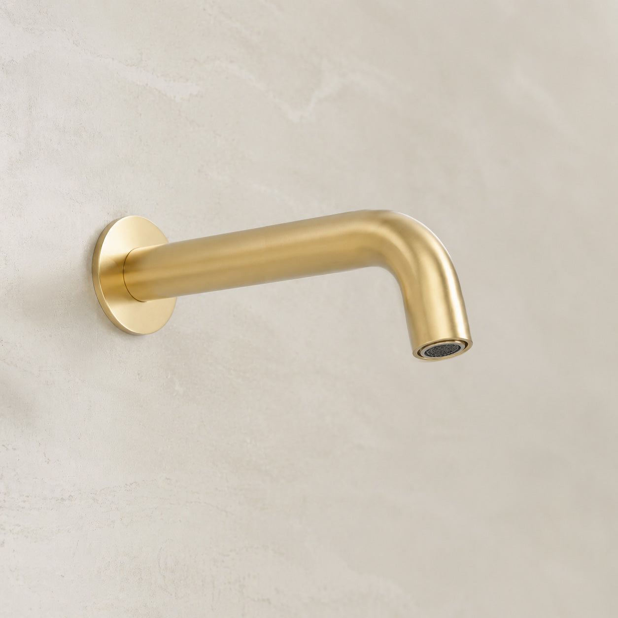 Reno Wall Spout - Brushed Brass