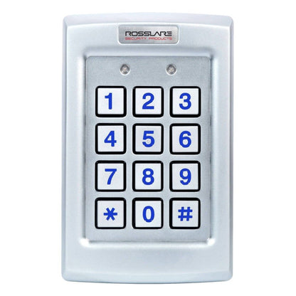 Rosslare AYC-Q54B Convertible Weather & Vandal-Resistant Keypad with backlight