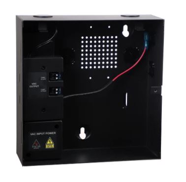 ROSSLARE ME‑0515M‑A Multi‑Purpose Switch Mode Power Supply & Enclosure – Dual 12 VDC@2 A Outputs, PTC Resettable Fuses, Battery Backup, LED Bar – 228 × 224 × 84 mm – 240 VAC Input