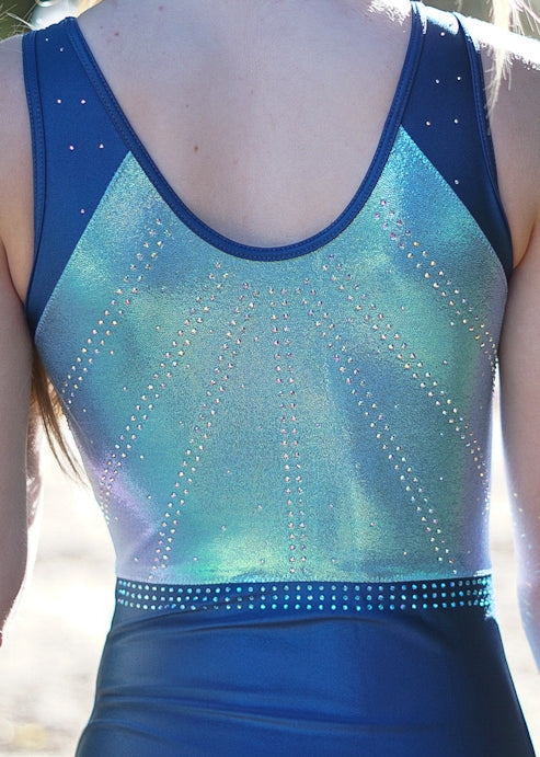 RSG-675 Sleeveless Leotard Amy Pearl Blue