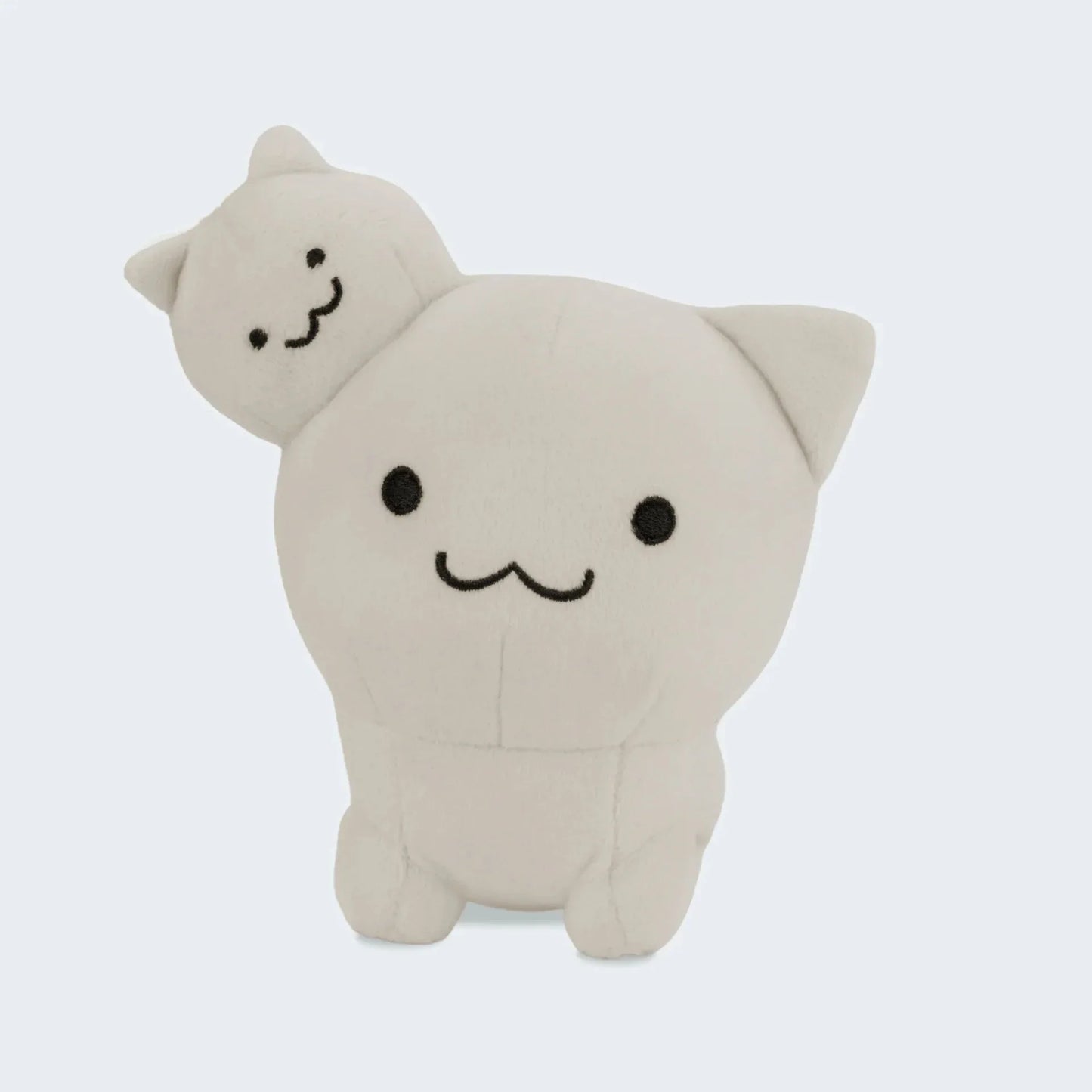 Two Headed White Cat Plushie and Cool Sunglasses Grey Mouse Plush Cat Breeding Sim RPG Plushies