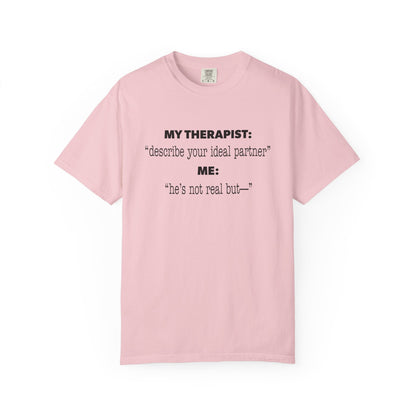 Funny Yumejoshi T-Shirt He's Not Real But Comfort Character Tee Self Shipper Yumeship Gift